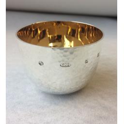 Sterling Silver Hammered Finished Tumbler Cup