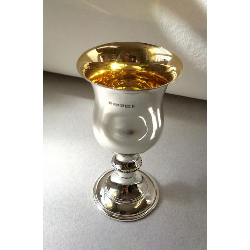 Sterling Silver Kiddush Cup gilt inside