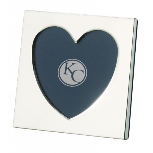 Slimline Single Heart Photo Frame - Sterling Silver